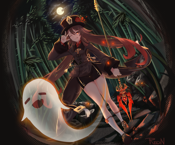 Ху Тао Геншин Импакт арт