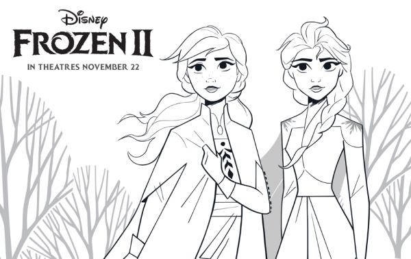 Раскраска Холодное сердце Кристофф и Свен