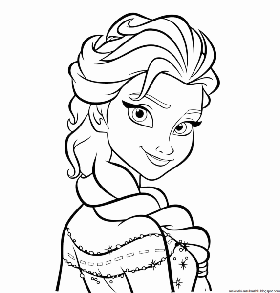 Раскраска "Холодное сердце"