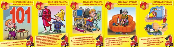 Плакат пожарная безопасность для детей