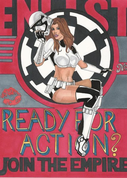 Плакат propaganda Star Wars Empire