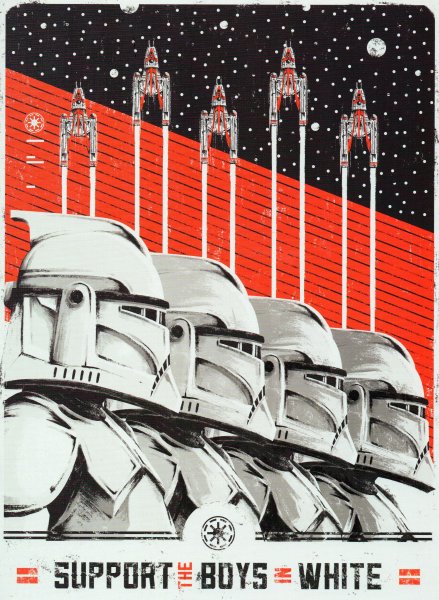 Плакат propaganda Star Wars Empire