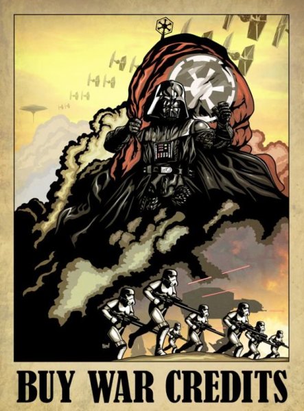 Плакат propaganda Star Wars Empire