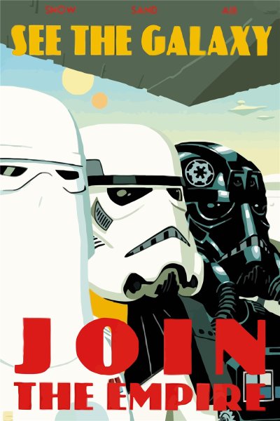 Плакаты Star Wars агитка