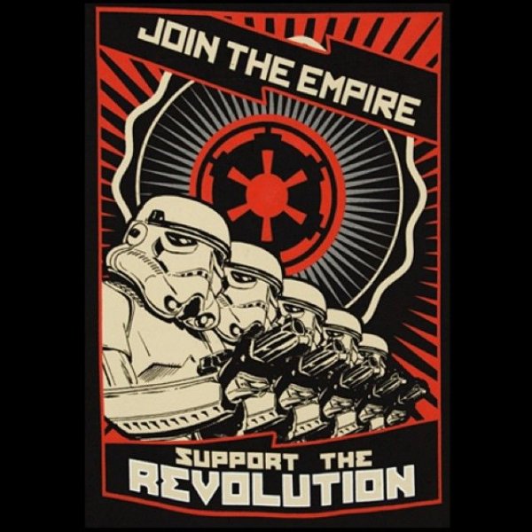 Плакат propaganda Star Wars Empire