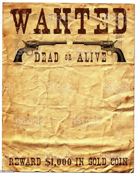 Разыскивается в стиле дикого Запада
