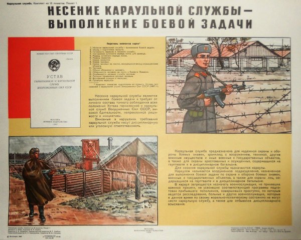 Караульная служба караул часовой пост