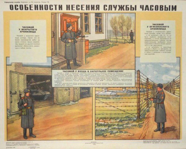 Плакат Караульная служба