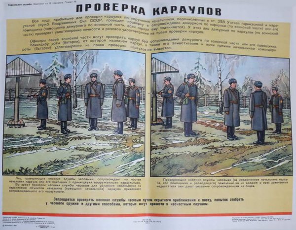 Плакаты по караульной службе