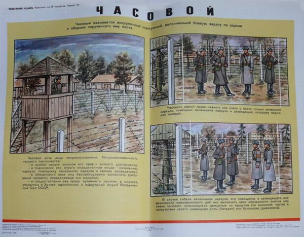 Плакаты караульной службы