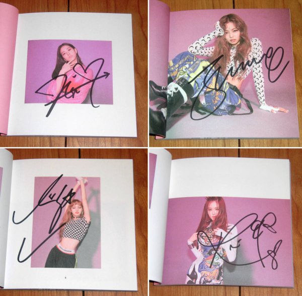 Автограф Дженни из Black Pink