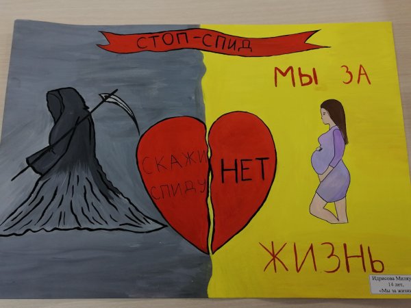 Стоп СПИД плакат