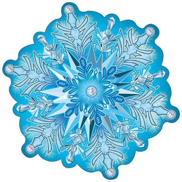 Украшение на скотче "Снежинка"