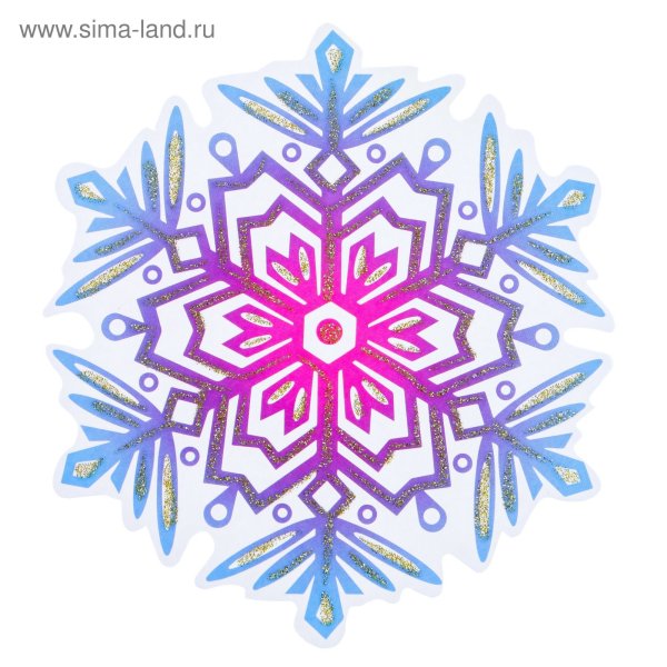 Снежинки плакат вырубной