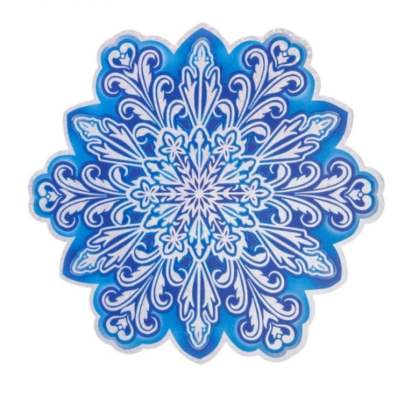 Снежинки для распечатки цветные