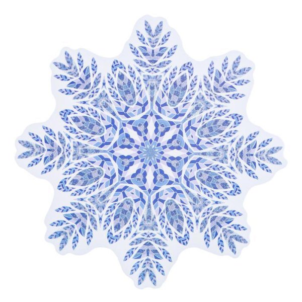 Глиттер снежинки