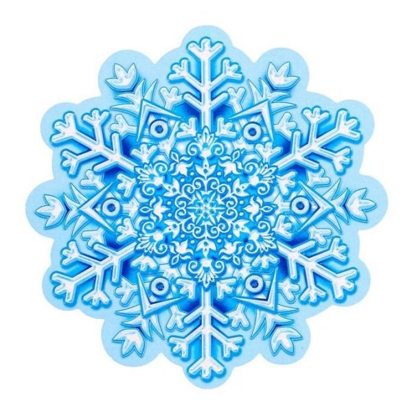 Украшение на скотче "Снежинка"