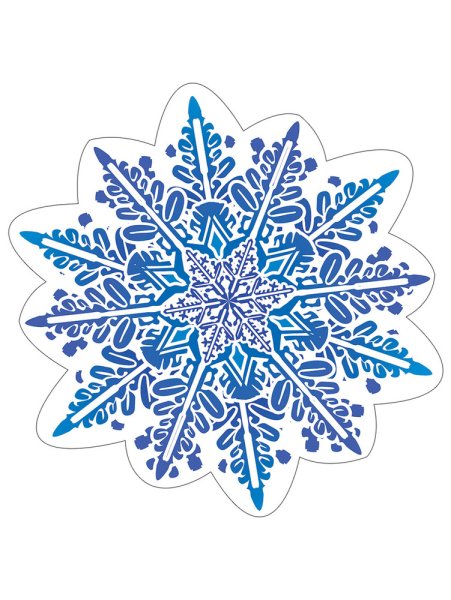 Снежинка фломастером