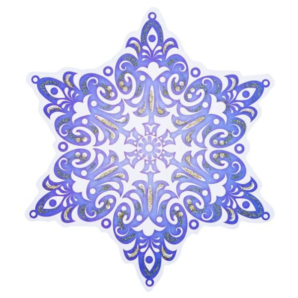 Украшение на скотче "Снежинка"