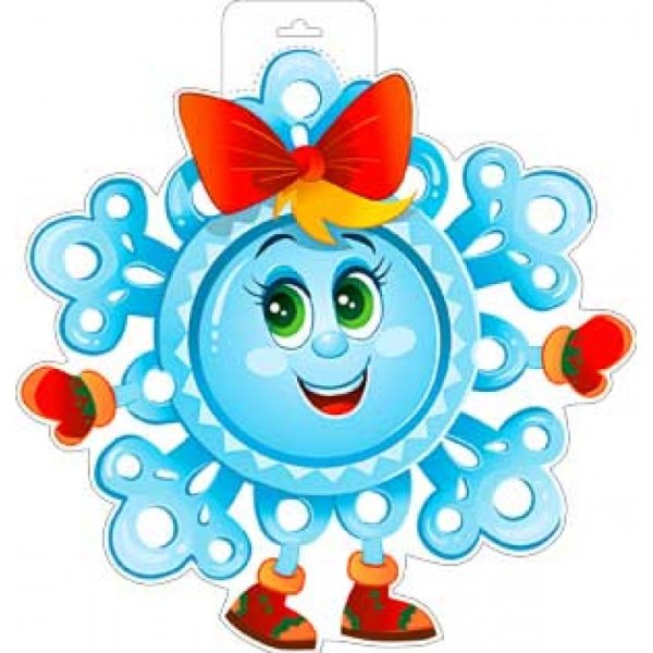 Новогодний плакат Снежинка