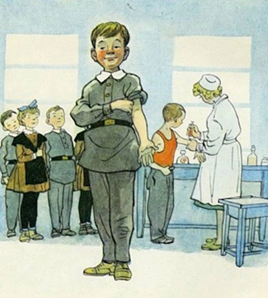 Прививка плакат СССР