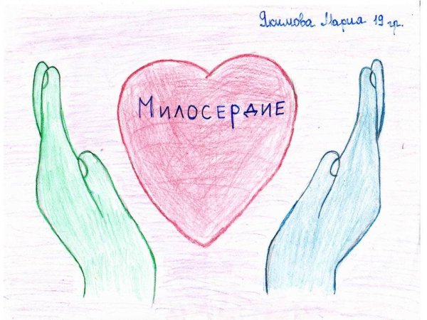 Плакат на тему Милосердие и сострадание