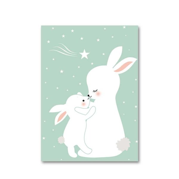 Постер Зайка в детскую комнату