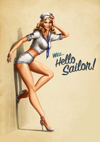 Пин ап США 50е