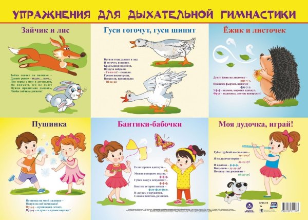Дыхательная гимнастика плакат
