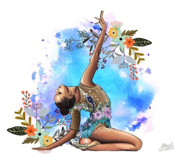 Художественная гимнастика иллюстрации