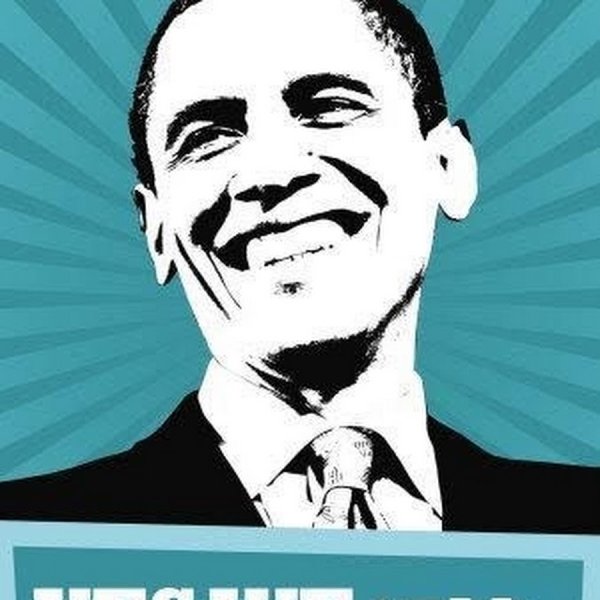 Плакат Обамы Yes we can