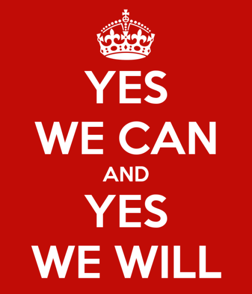 Yes we can да мы банка