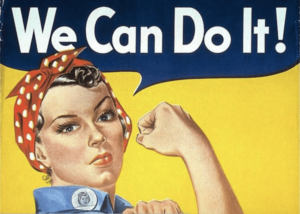 Американский Постер с женщиной