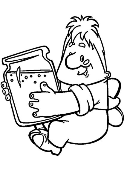 Карлсон раскраска