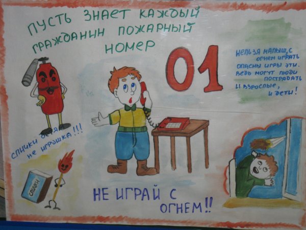 Рисунок пожарная безопасность