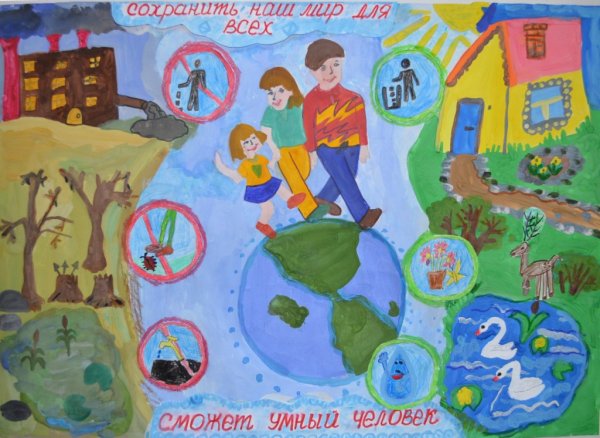 Плакат на тему охрана природы