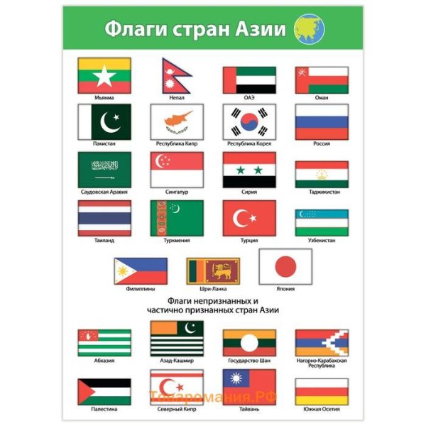 Плакат флаги мира