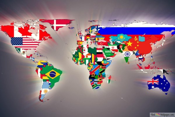 Карта с флагами