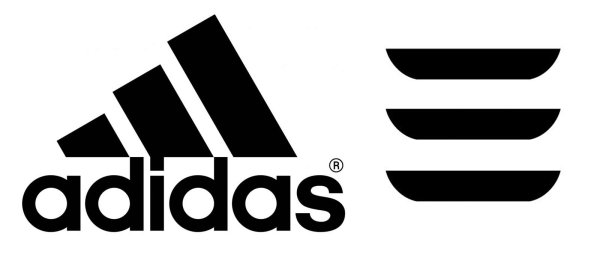 Adidas прозрачный логотип