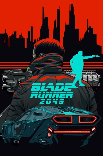 Постер Blade Runner Cyberpunk car