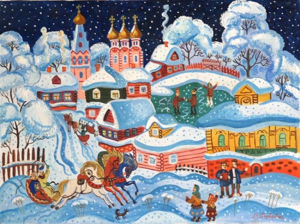 Сказочные города зимняя тема