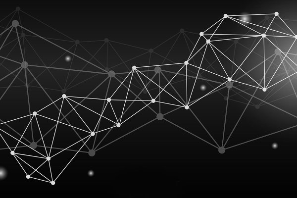 Нейросеть на черном фоне