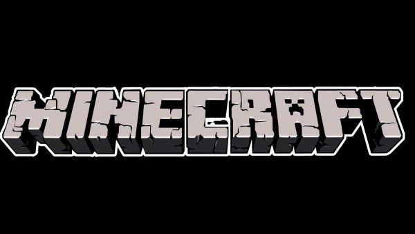 Логотип майнкрафт на черном фоне