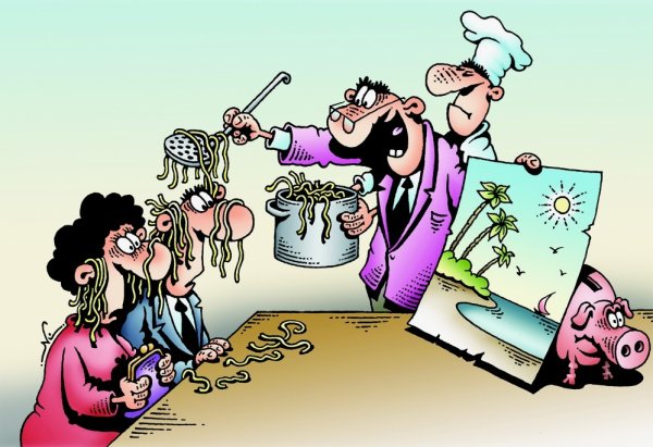 Мошенничество карикатура