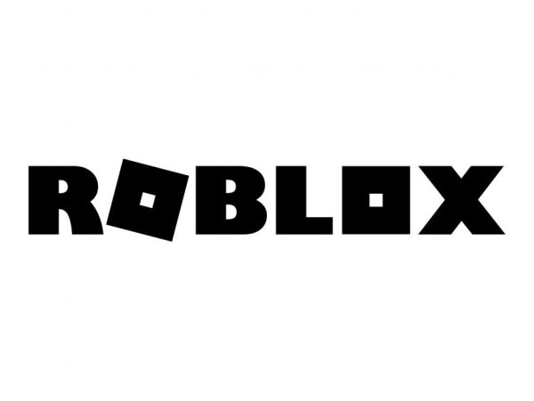 Надпись Roblox на белом фоне