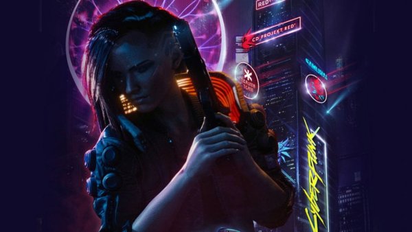 Плакат киберпанк 2077