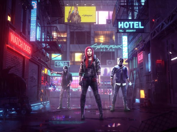 Cyberpunk 2077 постеры из игры