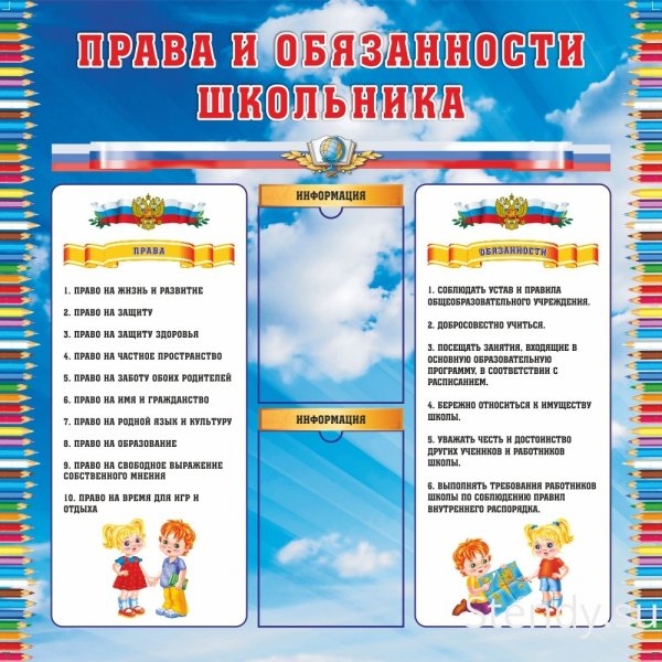 Права и обязанности школьника