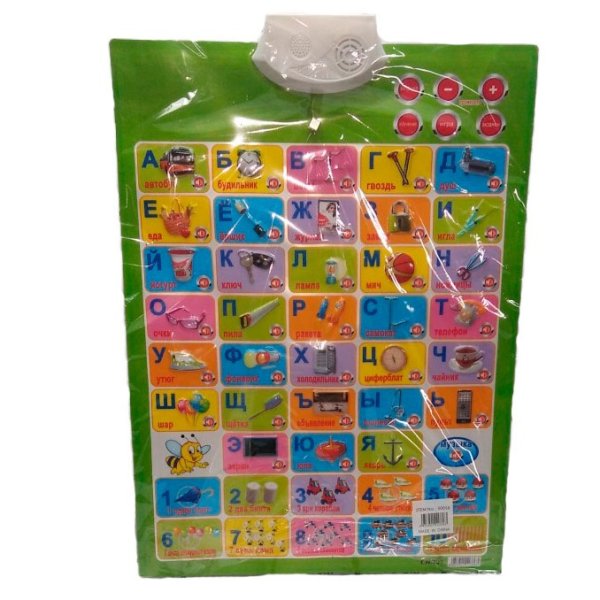 Музыкальный плакат алфавит