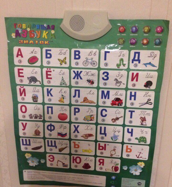 Электронный плакат Zhorya Азбука
